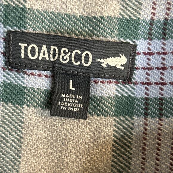Toad & Co Womens Bodie Dos 1/4 Zip Womens Flannel Shirt Size Large Outdoor - Picture 7 of 13